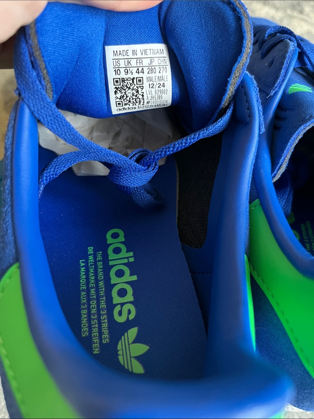 Adidas Gazelle Royal Blue/Green - Picture 7 of 10
